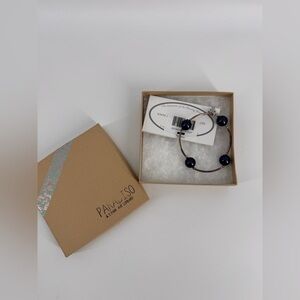 Blessing Bracelet Midnight Sterling Silver and Swarovski Pearl, NWT